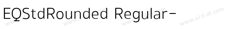 EQStdRounded Regular字体转换